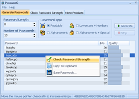 PassworG - free password generator software