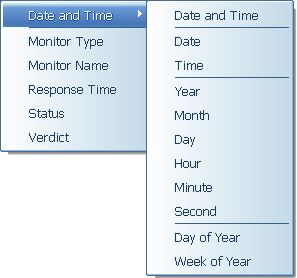 Logging settings menu